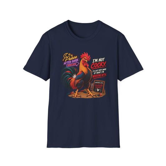 Randy I'm Not Cocky adult rooster T-shirt