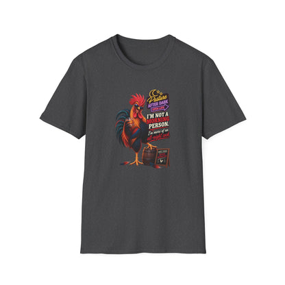 Randy All-Night Cock adult rooster shirt product mockup