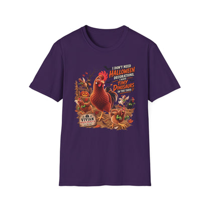 Vivian Tiny Dinosaurs Halloween chicken T-shirt
