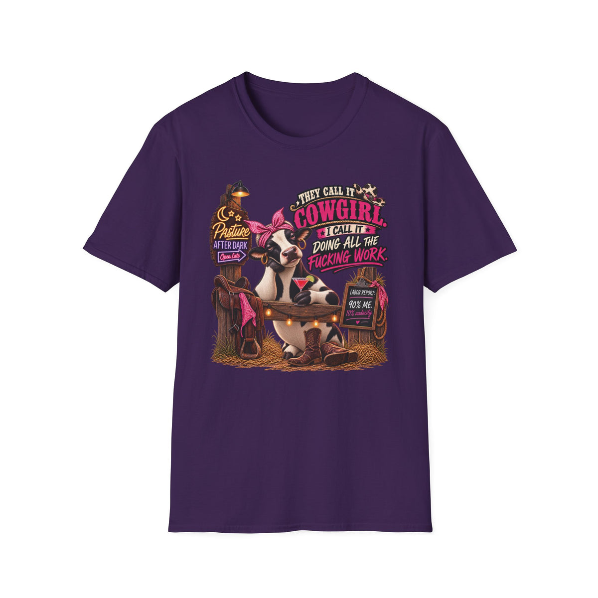 Pasture After Dark Mabel cowgirl humor shirt product image