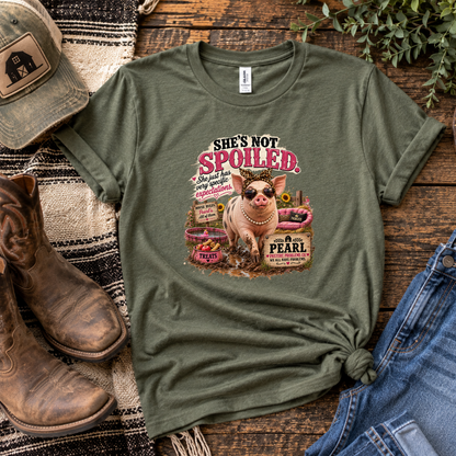 Funny pig owner T-shirt featuring Pearl product mockup