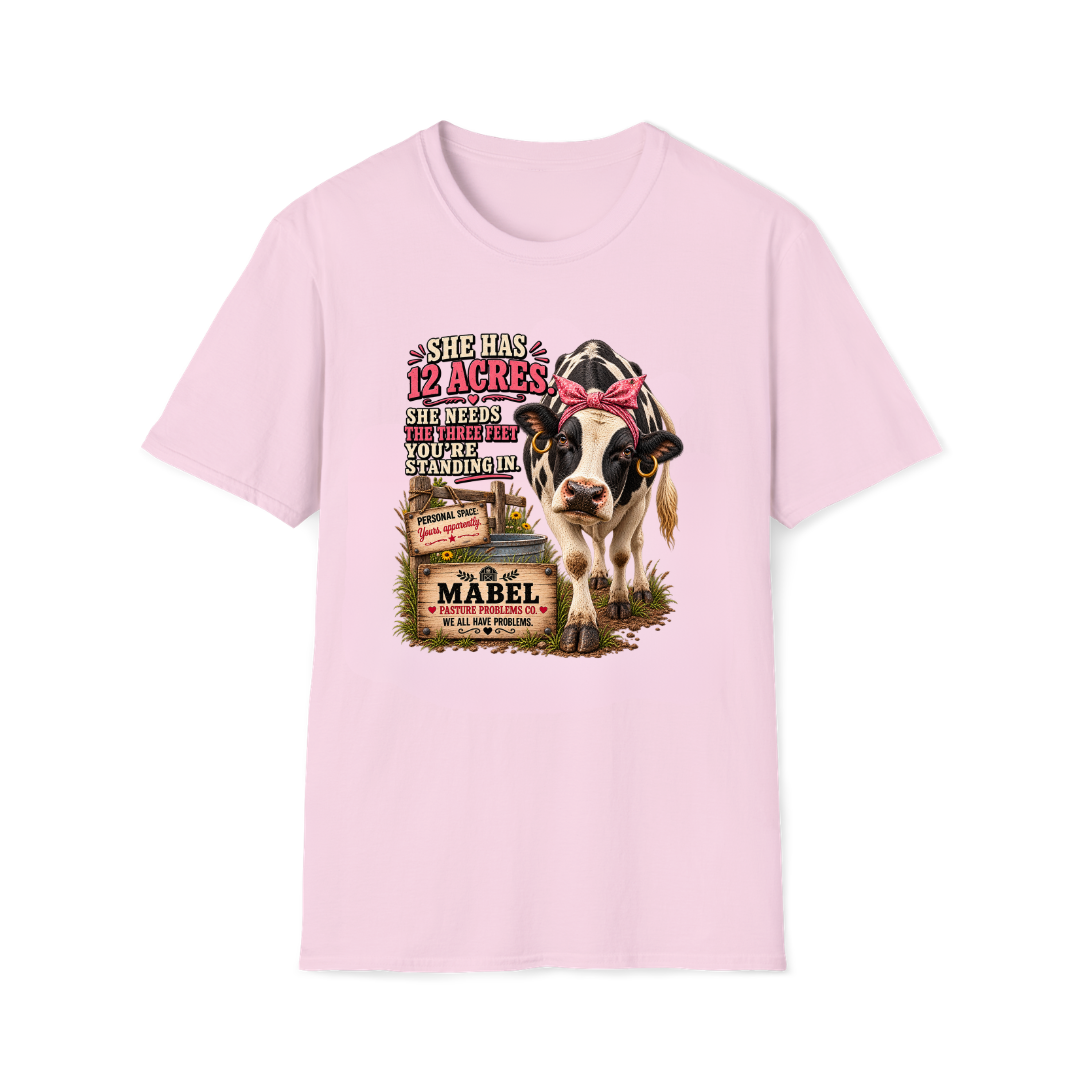 Pasture Problems Co. Mabel cattle humor shirt