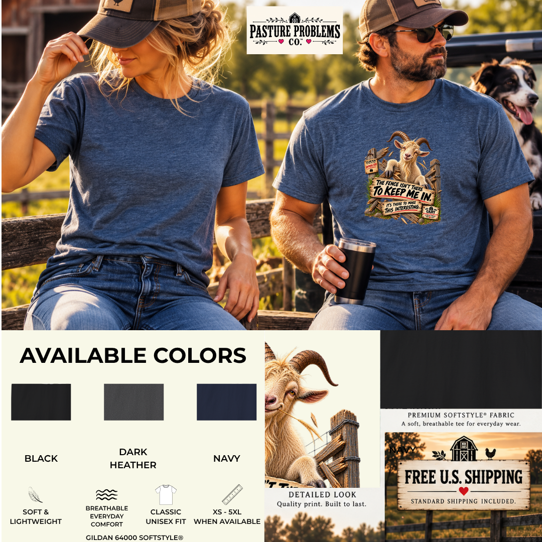 Funny goat owner T-shirt featuring Gary product mockup