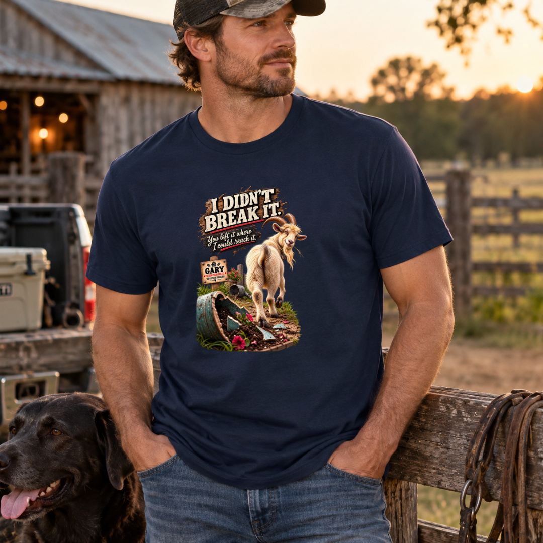 Gary the Goat funny farm shirt product image