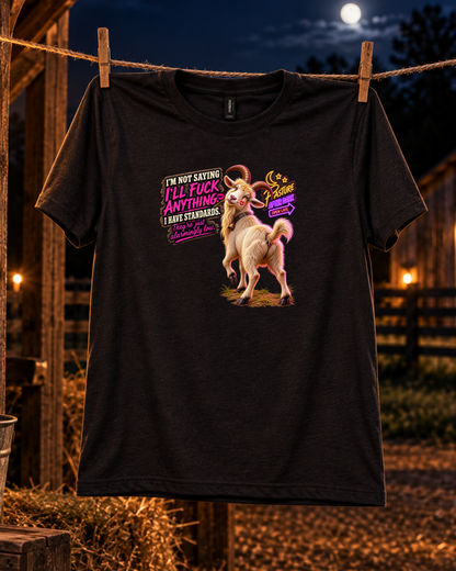 Adult goat humor shirt featuring Gary product image