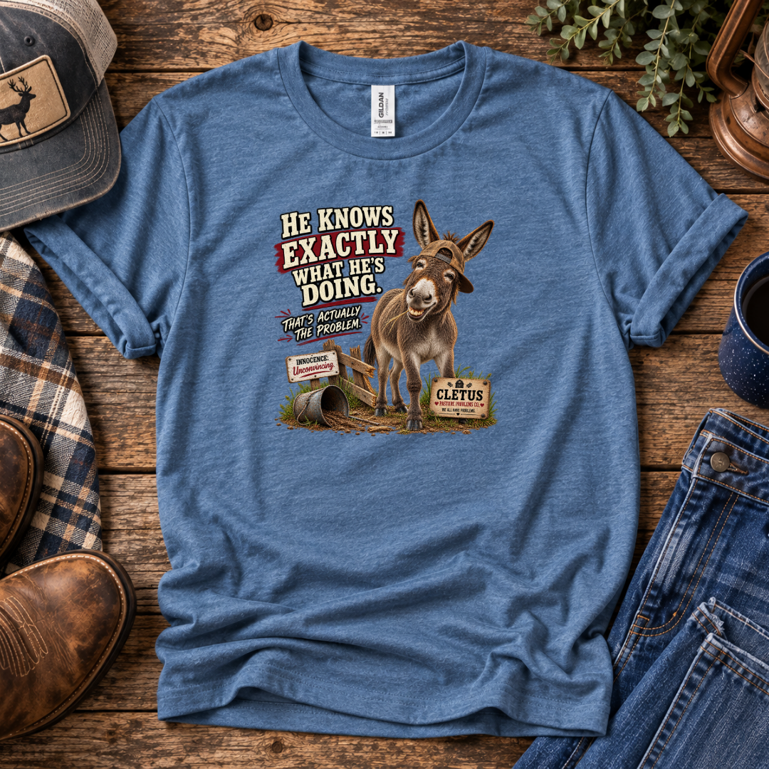 Pasture Problems Co. Cletus farm humor shirt