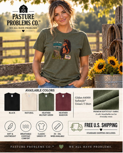 It’s the Same Stump as Yesterday – Gloria Horse T-Shirt — Gloria horse shirt product image