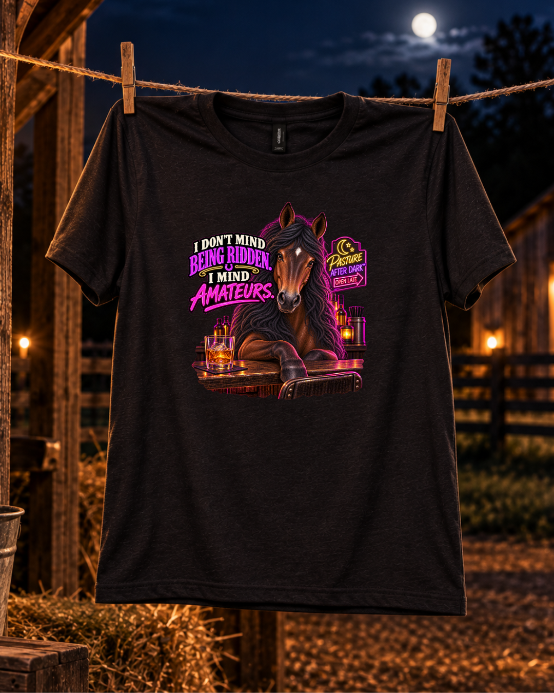 I Don’t Mind Being Ridden I Mind Amateurs – Gloria Horse T-Shirt — Gloria horse shirt product image