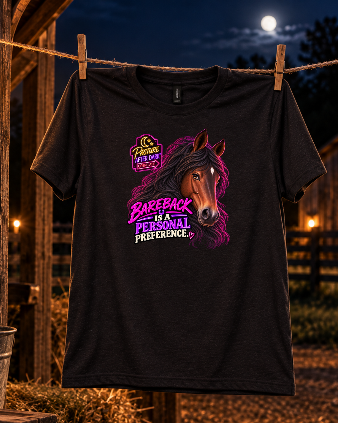 Bareback Is a Personal Preference – Gloria Horse T-Shirt — Gloria horse shirt product image