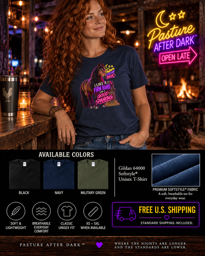I Like a Firm Hand and a Good Spanking – Gloria Horse T-Shirt — Gloria horse shirt product image