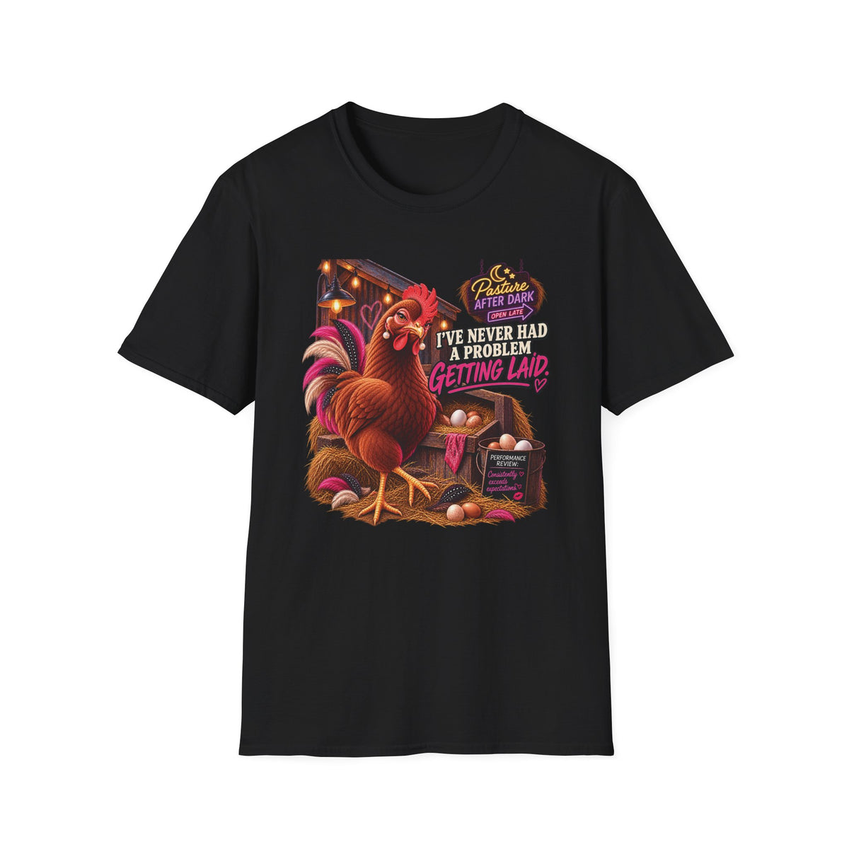 Vivian Never Had a Problem Getting Laid adult chicken T-shirt