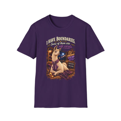 Blanche I Have Boundaries adult llama T-shirt