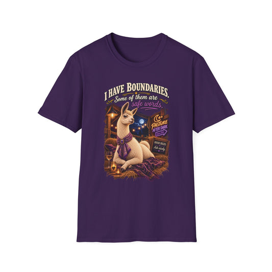 Blanche I Have Boundaries adult llama T-shirt