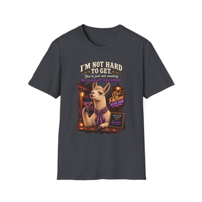 Blanche I'm Not Hard to Get adult llama shirt product mockup